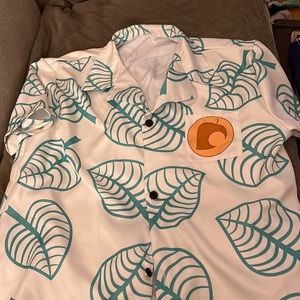 Animal crossing button down shirt